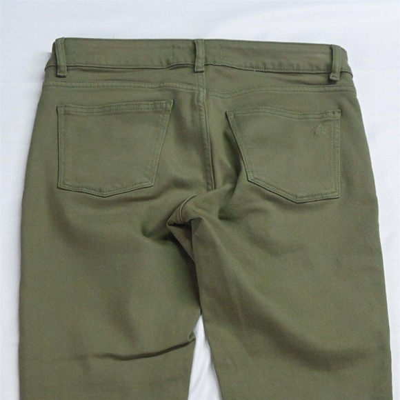 DL1961 26 Margaux Raw Hem Instasculpt Ankle Skinny Green Stretch Denim Jeans - Picture 6 of 7